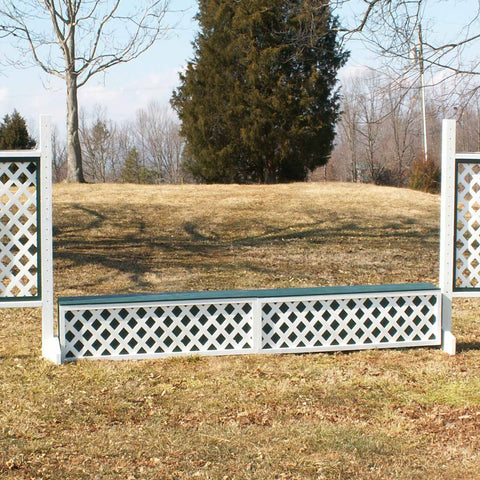 Lattice Panel Wall Wood Horse Jumps Set/2 - Platinum Jumps