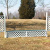 Lattice Panel Wall Wood Horse Jumps Set/2 - Platinum Jumps