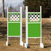 Lattice Top Solid Bottom Wing Standards Wood Horse Jumps #209