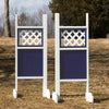 Lattice Top Solid Bottom Wing Standards Wood Horse Jumps #209