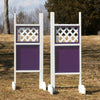 Lattice Top Solid Bottom Wing Standards Wood Horse Jumps #209