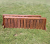 Natural Bark Panel Brush Box Horse Jumps Set/2 - Platinum Jumps