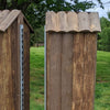 Natural Bark Columns Wood Horse Jumps 2 Heights #221