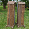 Natural Bark Columns Wood Horse Jumps 2 Heights #221