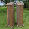 Natural Bark Columns Wood Horse Jumps 2 Heights #221