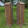 Natural Bark Columns Wood Horse Jumps 2 Heights #221
