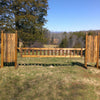 Natural Bark Panel Gate Wood Horse Jumps - Platinum Jumps