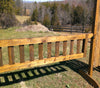 Natural Bark Panel Gate Wood Horse Jumps - Platinum Jumps