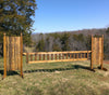Natural Bark Panel Gate Wood Horse Jumps - Platinum Jumps