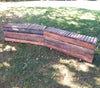 Natural Bark Log Top Wall Horse Jumps Set/2 - Platinum Jumps