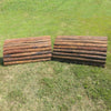 Natural Bark Roll Top Horse Jumps Set/2 - Platinum Jumps
