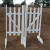 Picket Fence Wood Wing Standards Horse Jumps - Platinum Jumps