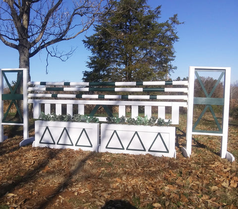 Triple Triangle 1 Jump Package Wood Horse Jumps 10ft #610NB