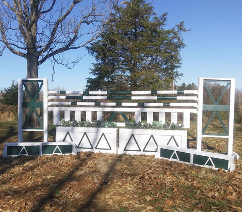 Triple Triangle 1 Jump Package Wood Horse Jumps 10ft #610