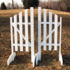 3 Panel Slant Wing Standards Wood Horse Jumps - Platinum Jumps
