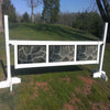 3 Panel Stone Pattern Gate Wood Horse Jumps - Platinum Jumps