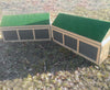 Stackable Turf Top Wall Horse Jumps Set/2 - Platinum Jumps