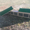 Stackable Turf Top Wall Horse Jumps Set/2 - Platinum Jumps