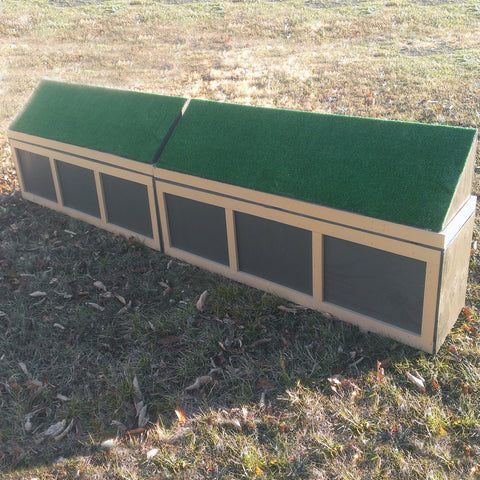 Stackable Turf Top Wall Horse Jumps Set/2 - Platinum Jumps