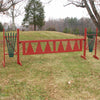 Aztec Large Triangle Gate Wood Horse Jumps - Platinum Jumps