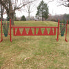 Aztec Large Triangle Gate Wood Horse Jumps - Platinum Jumps