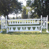 Large Triangle Picket Gate Wood Horse Jumps - Platinum Jumps