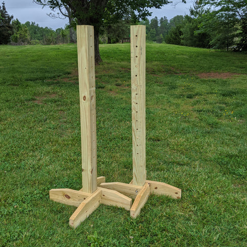 "Paint-Your-Own" Schooling Standards Wood Horse Jumps #229