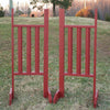 Vertical Rail Wood Wing Standards Horse Jumps - Platinum Jumps