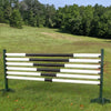 "V" Design Set/6 ROUND Rails/Poles Wood Horse Jumps #803