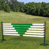 "V" Design Set/6 ROUND Rails/Poles Wood Horse Jumps #803