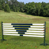 "V" Design Set/6 ROUND Rails/Poles Wood Horse Jumps #803