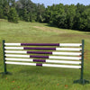 "V" Design Set/6 ROUND Rails/Poles Wood Horse Jumps #803