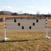 Set of 6 "V" Design Plank Gates Wood Horse Jumps - Platinum Jumps