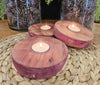 Natural Cedar Tealight Candle Holder