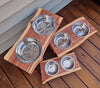 Live Edge Red Cedar Dog | Cat | Pet Bowl Feeder | Stand
