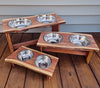 Live Edge Red Cedar Dog | Cat | Pet Bowl Feeder | Stand