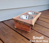 Live Edge Red Cedar Dog | Cat | Pet Bowl Feeder | Stand