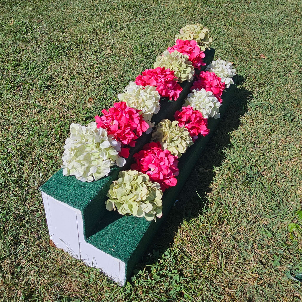 Double Decker Turf Flower Box Horse Jumps Set/2 #422– Platinum Jumps