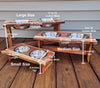 Live Edge Red Cedar Dog | Cat | Pet Bowl Feeder | Stand