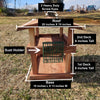 Red Cedar Double Decker Bird Feeder