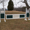 1 Center Lattice Panel Gate Wood Horse Jumps - Platinum Jumps