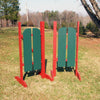2 Panel Barn Door Wing Standards Wood Horse Jumps - Platinum Jumps