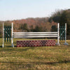 Brick Pattern Wall Wood Horse Jumps Set/2 - Platinum Jumps