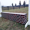 Brick Pattern Wall Wood Horse Jumps Set/2 - Platinum Jumps
