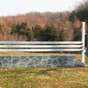 Stone Pattern Wall Wood Horse Jumps Set/2 - Platinum Jumps