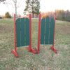 3 Panel Barn Door Wing Standards Wood Horse Jumps - Platinum Jumps