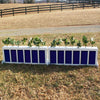 Picket Brush Box Horse Jumps Set/2 - Platinum Jumps