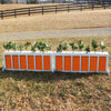 Picket Brush Box Horse Jumps Set/2 - Platinum Jumps