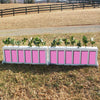 Picket Brush Box Horse Jumps Set/2 - Platinum Jumps