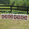 2 Panel Brick Brush Box Horse Jumps Set/2 - Platinum Jumps